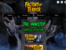 Tablet Screenshot of factoryofterror.com